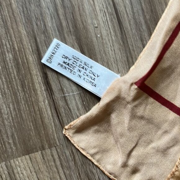 Oscar de la Renta Floral Banner Tie Scarf - Picture 4 of 5